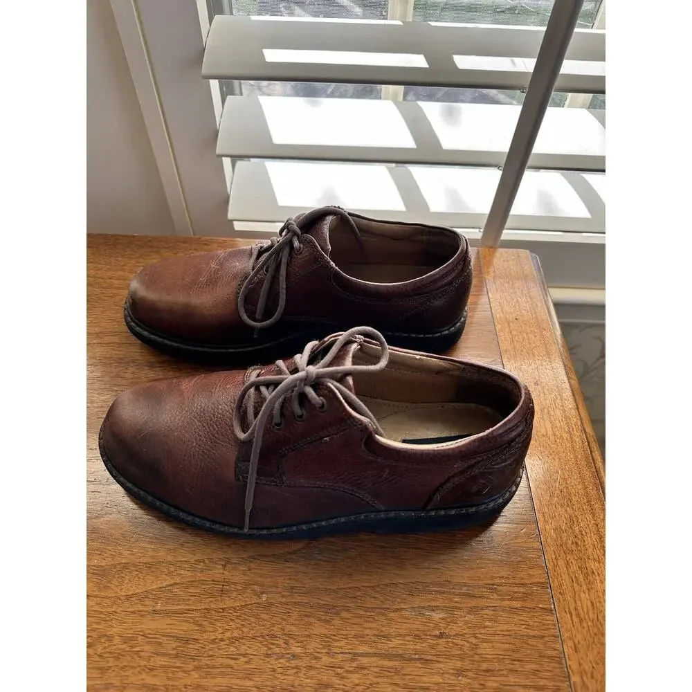 Docker’s Men’s Brown Leather Stain Defender Casual Oxford Size 10 Lace Up